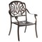 Indoor and Outdoor Bronze Dinning Set 2 Chairs with 1 Table Patio Cast Aluminum.